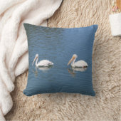 ペリカンの組の枕 クッション (ブランケット)