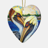 ペリカンの組 セラミックオーナメント (左)