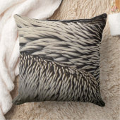 ペリカンの羽抽象芸術自然写真 クッション (ブランケット)