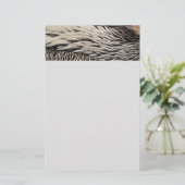 ペリカンの羽抽象芸術自然写真 便箋 (スタンド正面)