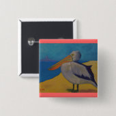 ペリカンの腕時計 缶バッジ (正面&裏面)