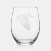 ペリカンの茎のないワイングラス ステムなしワイングラス (裏面)