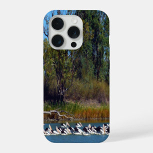 ペリカンの釣り狂乱、マレー川、 iPhone 15 PROケース