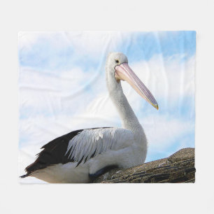 ペリカンの鳥のフリースブランケット フリースブランケット