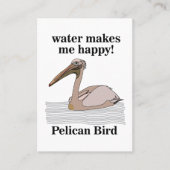 ペリカンの鳥の野生生物 名刺 (正面)