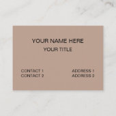 ペリカンの鳥の野生生物 名刺 (裏面)