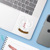 ペリカンのSCAオーダカスタムー – カットビニールステッカー シール (ノートパソコンとiPhone)