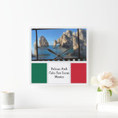 ペリカンアーチカボサンルカス   スクエア壁時計 (ホーム)