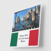 ペリカンアーチカボサンルカス   スクエア壁時計 (傾斜)