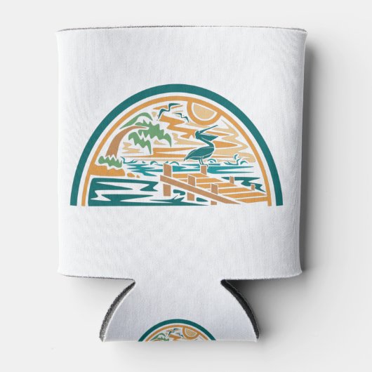 ペリカンオンアイランド海ピア 缶クーラー (正面)