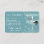 ペリカンカップルCalm Aqua Water Ovalでパドリング 名刺 (裏面)