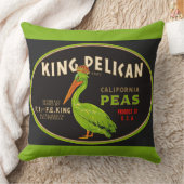 ペリカンカリフォルニアエンドウマメのクラートラベル クッション (ブランケット)
