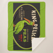 ペリカンカリフォルニアエンドウマメのクラートラベル シェルパブランケット (正面)