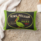 ペリカンカリフォルニアエンドウマメのクラートラベル ランバークッション (ブランケット)