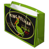 ペリカンカリフォルニアエンドウマメのクラートラベル ラージペーパーバッグ (裏面アングル)