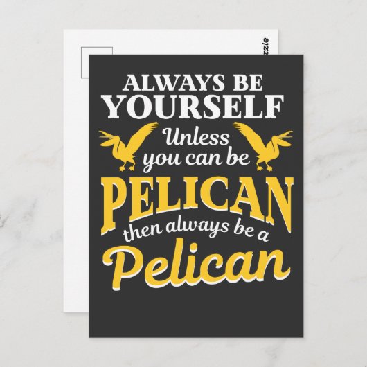 ペリカンギフトは常にペリカンズーキーパー ポストカード (正面/裏面)