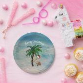 ペリカンクリスマスパーティーホリデーパーティー用品 ペーパープレート (パーティー)
