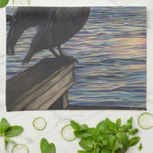 ペリカンサンセットキッチン/ハンドタオル キッチンタオル (折り畳み)