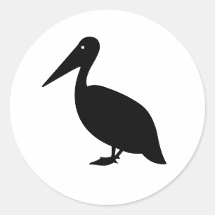 ペリカンシルエット ラウンドシール