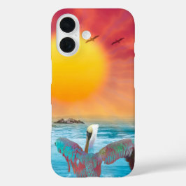 ペリカンスの茶色のペリカンス iPhone 16ケース