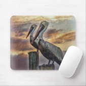 ペリカンズアットサンセット マウスパッド (マウス)