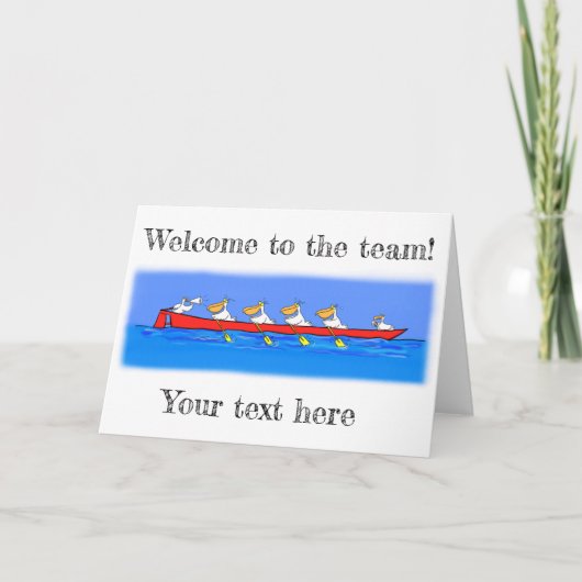 ペリカンズボートの漫画カード。 カード (正面)