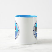ペリカンセイボートブルーマグ マグカップ (中央)