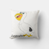 ペリカンデザイン オリジナル クッション (正面)