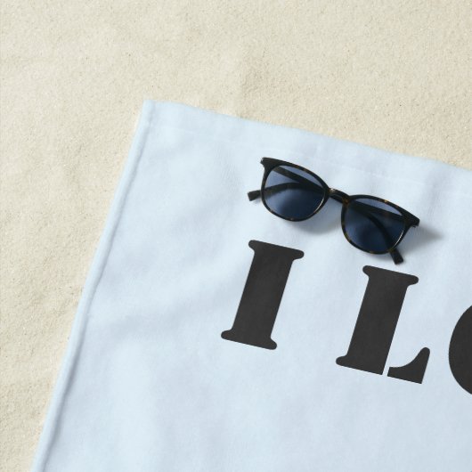 ペリカンデザイン パーソナライズされた ビーチタオル (インサイチュ)