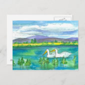 ペリカンバーズデザートマウンテンレイクウォーター色 ポストカード (正面/裏面)