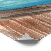 ペリカンバードが桟橋に ポスター (角)