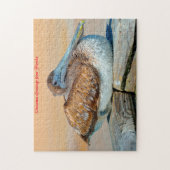 ペリカンバードフロリダ。クリスマスの挨拶 ジグソーパズル (縦)