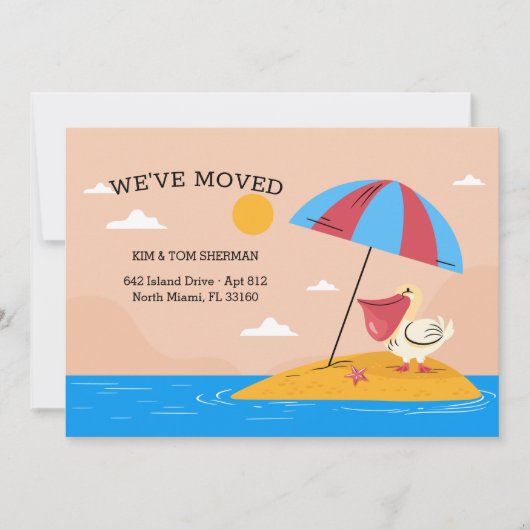 ペリカンビーチの動きの発表 案内状 (正面)