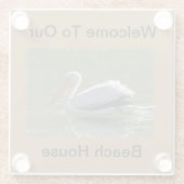 ペリカンフォトコースタルバードサマービーチハウス ガラスコースター (裏面)