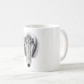 ペリカンプライドTシャツ – リアリスティックバードデザイン コーヒーマグカップ (正面右)