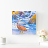 ペリカンプレイグラウンドコロナドビーチCA スクエア壁時計 (ホーム)