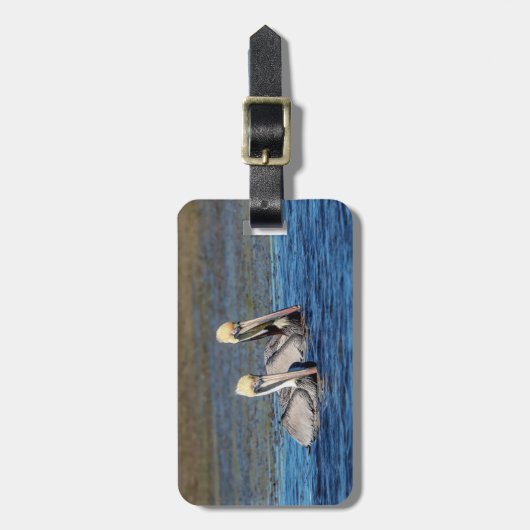 ペリカンペア ラゲッジタグ (正面縦)