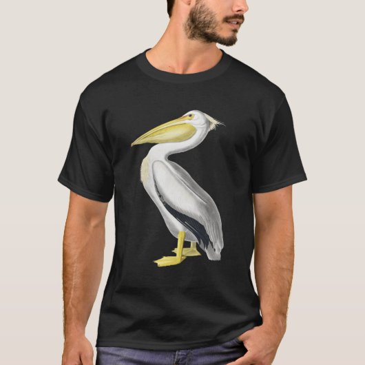 ペリカンホワイトペリカンバード Tシャツ (正面)