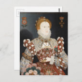 ペリカンポートレートクイーンエリザベスI ポストカード (正面/裏面)