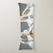 ペリカン体枕の群れ ボディピロー (正面縦)