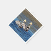 ペリカン対 スタンダードカクテルナプキン (角)