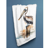 ペリカン岬 フリースブランケット