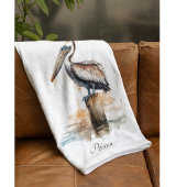 ペリカン岬 フリースブランケット