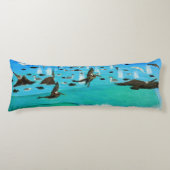 ペリカン愛好家のバブルパシフィック枕 ボディピロー (正面)