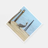 ペリカン桟橋，キュラソー，カリブのルンチョン スタンダードランチョンナプキン (角)