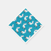 ペリカン模様 スタンダードカクテルナプキン (角)