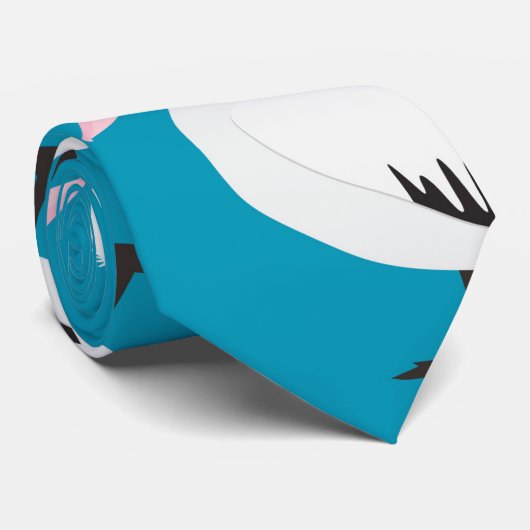 ペリカン模様 ネクタイ (ロール)