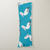 ペリカン模様 ボディピロー (正面縦)