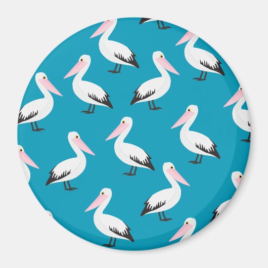 ペリカン模様 マグネット (正面)