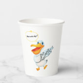 ペリカン賛美の良い雰囲気が考えある 紙コップ (正面)